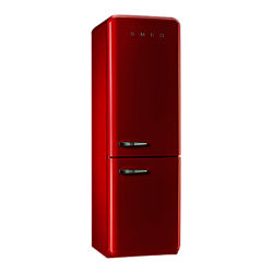 Smeg FAB32RNR Freestanding Fridge Freezer, A++ Energy Rating, Right-Hand Hinge, 60cm Wide, Red